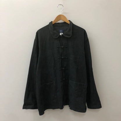 【中古品】【メンズ】 POST OVERALLS ポストオーバーオールズ POST CHINOS VINTAGE TWILL JACKET  3107-VT2 チャイナジャケット ライトアウター 145-250228-kk-29-tei サイズ：XL カラー：ブラック 万代Net店