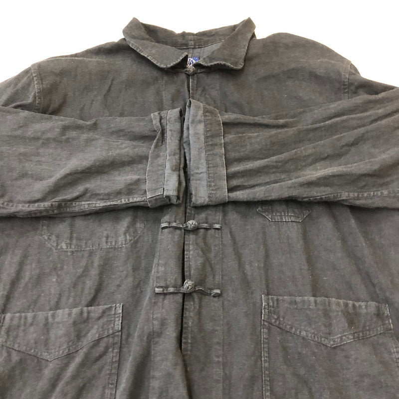 【中古品】【メンズ】 POST OVERALLS ポストオーバーオールズ POST CHINOS VINTAGE TWILL JACKET  3107-VT2 チャイナジャケット ライトアウター 145-250228-kk-29-tei サイズ：XL カラー：ブラック 万代Net店