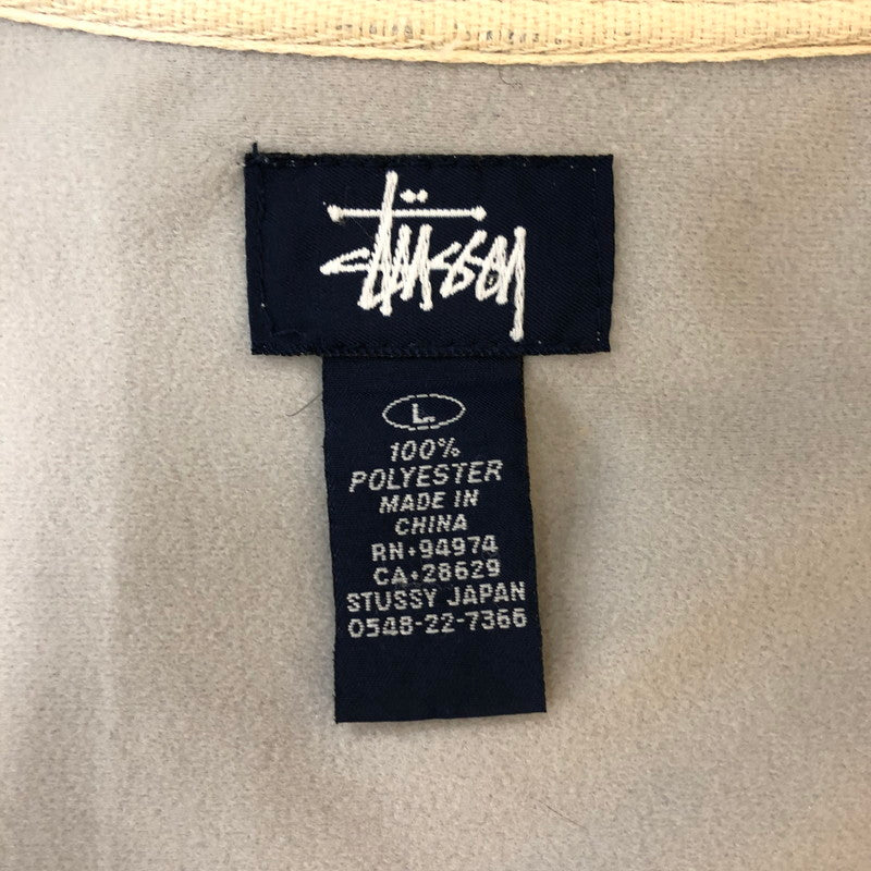 【中古品】【メンズ】 STUSSY ステューシー 90's TRACK JACKET 90年代 トラックジャケット ライトアウター ジャージ 紺タグ 142-250228-kk-26-tei サイズ：L カラー：グレー 万代Net店