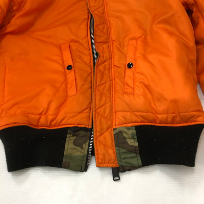 【中古品】【メンズ】  ALPHA INDUSTRIES アルファインダストリーズ MA-1 FLIGHT JACKET 20004-220 MA-1 フライトジャケット アウター 145-250225-kk-07-tei サイズ：L カラー：ウッドランドカモ 万代Net店