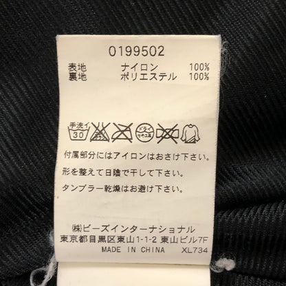 【中古品】【メンズ】 XLARGE エクストララージ NYLON ZIP UP JACKET 0199502 ナイロンジップアップジャケット ライトアウター 142-250225-kk-03-tei サイズ：L カラー：ブラック 万代Net店