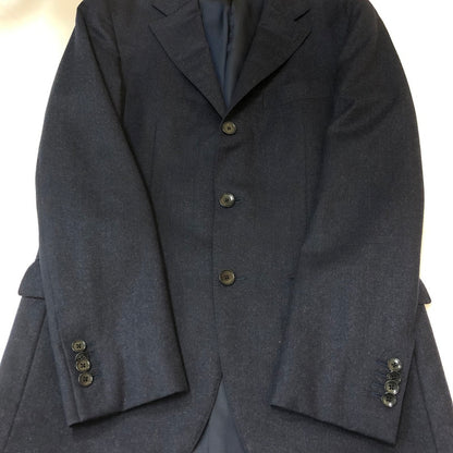 【中古品】【メンズ】 EDIFICE エディフィス WOOL SET UP SUIT 16-041-320-0007-3-0 ウール セットアップ スーツ ジャケット パンツ 147-250225-kk-18-tei サイズ：44 カラー：ネイビー 万代Net店