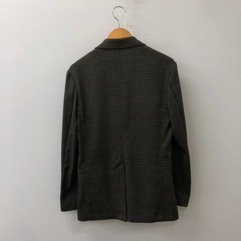 【中古品】【メンズ】 CHECK SET UP SUIT 18-010-300-2005-3-0 チェック セットアップ スーツ ジャケット パンツ 147-250225-kk-19-tei サイズ：44 カラー：ブラウン 万代Net店