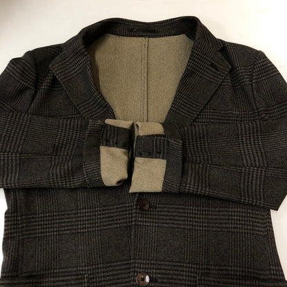 【中古品】【メンズ】 CHECK SET UP SUIT 18-010-300-2005-3-0 チェック セットアップ スーツ ジャケット パンツ 147-250225-kk-19-tei サイズ：44 カラー：ブラウン 万代Net店