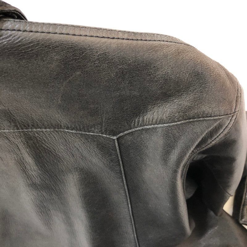 【中古品】【メンズ】 HARLEY DAVIDSON ハーレーダビッドソン LEATHER SHIRT JACKET 80123 レザーシャツジャケット ライトアウター 145-250225-kk-11-tei サイズ：L カラー：ブラック 万代Net店