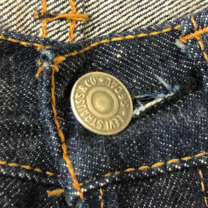 【中古美品】【メンズ】 Levi's リーバイス 60's 501 DENIM PANTS 60年代 501 デニムパンツ ボトムス ジーンズ BIG E ボタン裏刻印 ドット 不均等V 足長R ポケット裏シングル 濃紺 ヴィンテージ 156-250426-kk-05-tei サイズ：28 カラー：インディゴ 万代Net店
