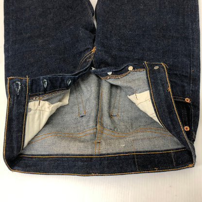 【中古美品】【メンズ】 Levi's リーバイス 60's 501 DENIM PANTS 60年代 501 デニムパンツ ボトムス ジーンズ BIG E ボタン裏刻印 ドット 不均等V 足長R ポケット裏シングル 濃紺 ヴィンテージ 156-250426-kk-05-tei サイズ：28 カラー：インディゴ 万代Net店