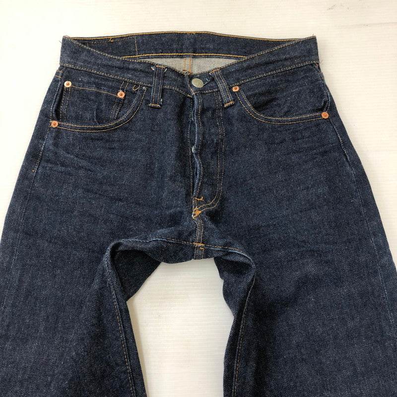 【中古美品】【メンズ】 Levi's リーバイス 60's 501 DENIM PANTS 60年代 501 デニムパンツ ボトムス ジーンズ BIG E ボタン裏刻印 ドット 不均等V 足長R ポケット裏シングル 濃紺 ヴィンテージ 156-250426-kk-05-tei サイズ：28 カラー：インディゴ 万代Net店