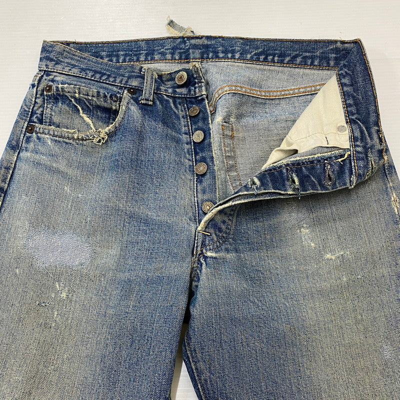 【現状渡し品】【メンズ】 Levi's リーバイス 70's 501 DENIM PANTS VINTAGE 70年代 501 デニムパンツ ボトムス ジーンズ BIG E 後期 ボタン裏刻印 8 ヴィンテージ 156-250417-kk-03-tei サイズ：表記無し 下記参照 カラー：ライトインディゴ 万代Net店
