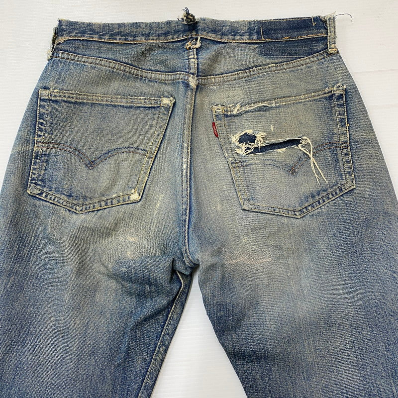 【現状渡し品】【メンズ】 Levi's リーバイス 70's 501 DENIM PANTS VINTAGE 70年代 501 デニムパンツ ボトムス ジーンズ BIG E 後期 ボタン裏刻印 2 ヴィンテージ 156-250417-kk-02-tei サイズ：表記無し 下記参照 カラー：ライトインディゴ 万代Net店