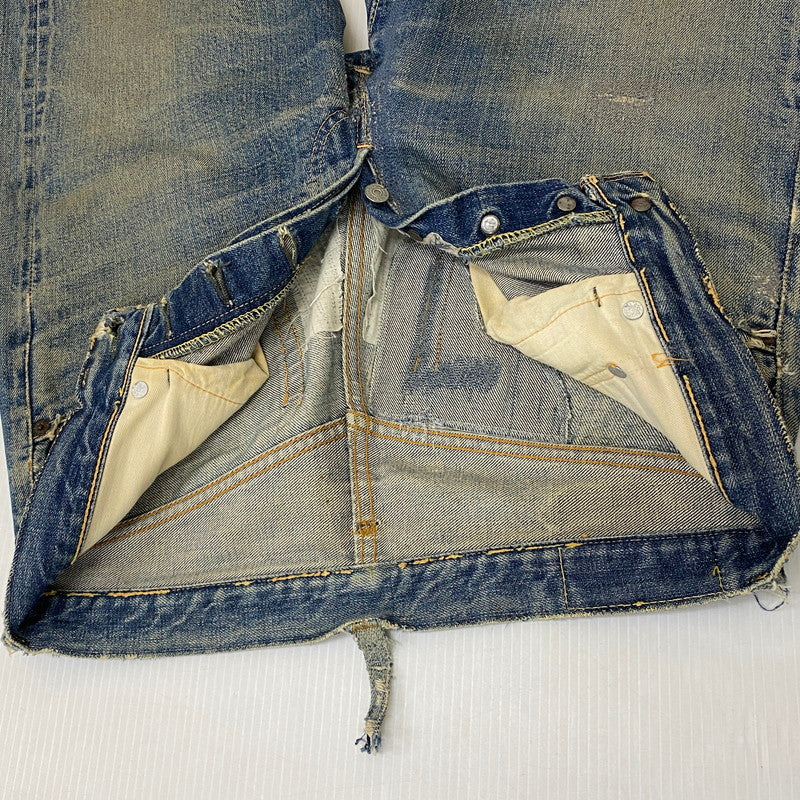 【現状渡し品】【メンズ】 Levi's リーバイス 70's 501 DENIM PANTS VINTAGE 70年代 501 デニムパンツ ボトムス ジーンズ BIG E 後期 ボタン裏刻印 2 ヴィンテージ 156-250417-kk-02-tei サイズ：表記無し 下記参照 カラー：ライトインディゴ 万代Net店