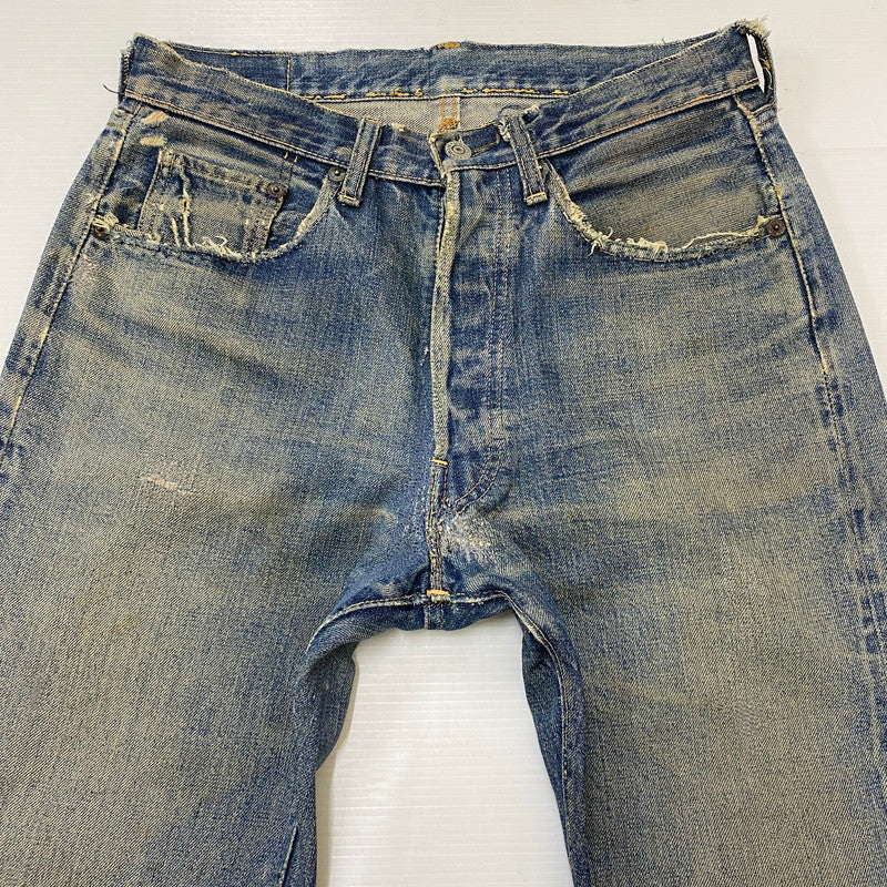 【現状渡し品】【メンズ】 Levi's リーバイス 70's 501 DENIM PANTS VINTAGE 70年代 501 デニムパンツ ボトムス ジーンズ BIG E 後期 ボタン裏刻印 2 ヴィンテージ 156-250417-kk-02-tei サイズ：表記無し 下記参照 カラー：ライトインディゴ 万代Net店