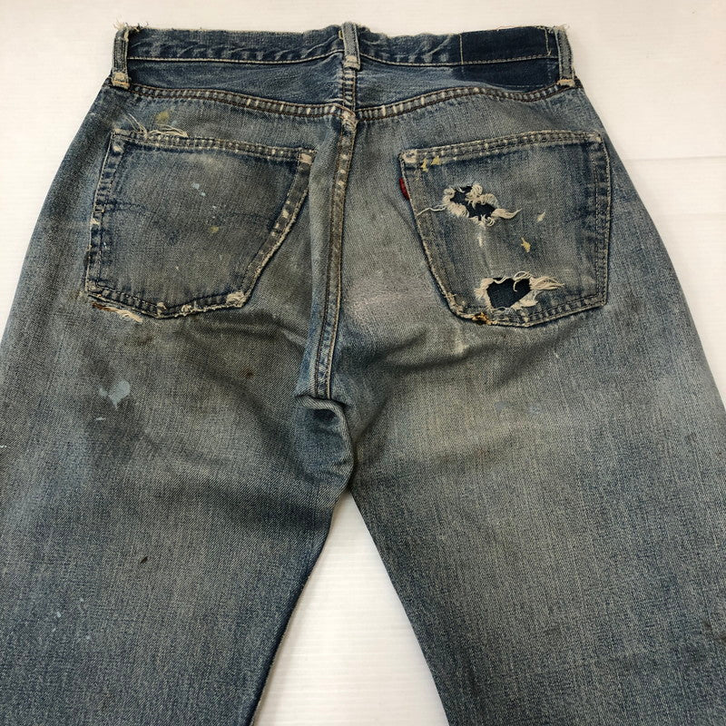 【現状渡し品】【メンズ】 Levi's リーバイス 60's 501 DENIM PANTS VINTAGE 60年代 501 デニムパンツ ボトムス ジーンズ BIG E ボタン裏刻印 6 ヴィンテージ 156-250426-kk-02-tei サイズ：表記無し 下記参照 カラー：ライトインディゴ 万代Net店