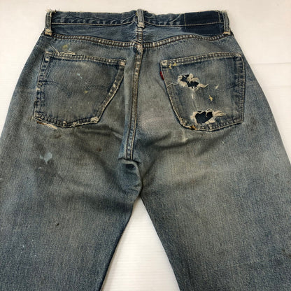 【現状渡し品】【メンズ】 Levi's リーバイス 60's 501 DENIM PANTS VINTAGE 60年代 501 デニムパンツ ボトムス ジーンズ BIG E ボタン裏刻印 6 ヴィンテージ 156-250426-kk-02-tei サイズ：表記無し 下記参照 カラー：ライトインディゴ 万代Net店