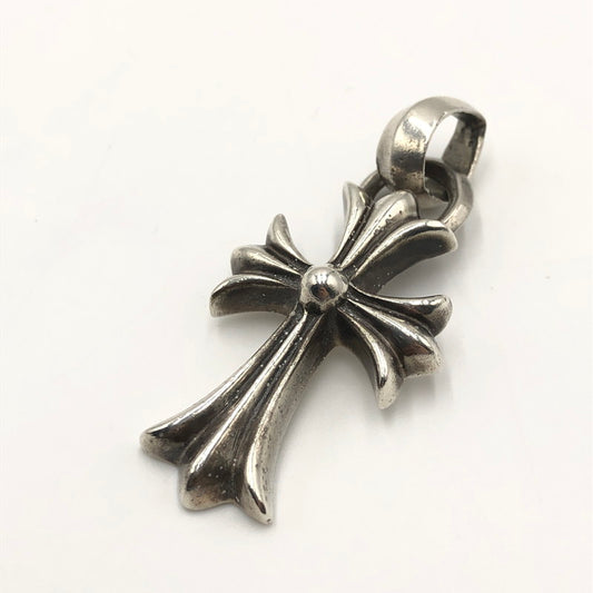 【中古品】【メンズ】 CHROME HEARTS クロムハーツ CH CRS SML W BALE スモールCHクロスベイル Wベイル ペンダントトップ アクセサリー 190-250227-kk-06-tei カラー：シルバー 万代Net店