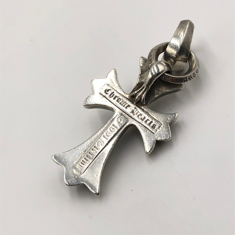 【中古品】【メンズ】 CHROME HEARTS クロムハーツ CH CRS SML W BALE スモールCHクロスベイル Wベイル ペンダントトップ アクセサリー 190-250227-kk-06-tei カラー：シルバー 万代Net店