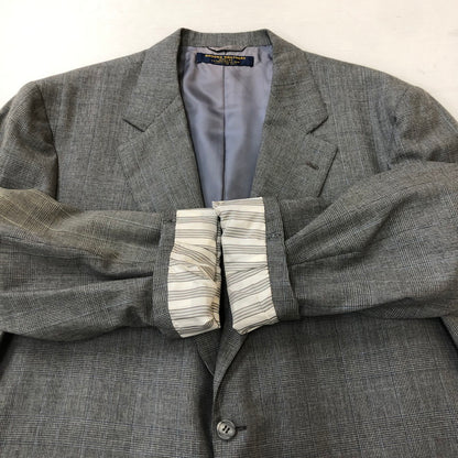 【中古品】【メンズ】 Brooks Brothers ブルックスブラザーズ 80’s WOOL SUIT SET UP 4644 VINTAGE 80年代 ウール スーツセットアップ ヴィンテージ 145-250307-kk-09-tei サイズ：46RG 42W カラー：グレー 万代Net店