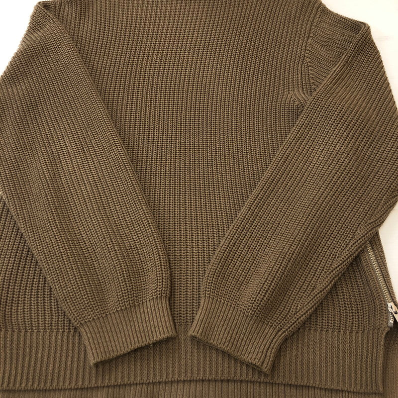 【中古品】【メンズ】  RHC Ron Herman アールエイチシー ロンハーマン SIDE ZIP KNIT PULLOVER HOODIE 2820800127 サイドジップ ニット プルオーバー フーディー トップス パーカー 140-250307-kk-01-tei サイズ：M カラー：ブラウン 万代Net店