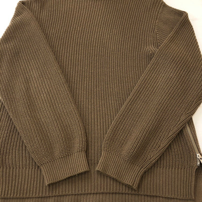 【中古品】【メンズ】  RHC Ron Herman アールエイチシー ロンハーマン SIDE ZIP KNIT PULLOVER HOODIE 2820800127 サイドジップ ニット プルオーバー フーディー トップス パーカー 140-250307-kk-01-tei サイズ：M カラー：ブラウン 万代Net店