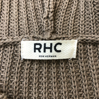 【中古品】【メンズ】  RHC Ron Herman アールエイチシー ロンハーマン SIDE ZIP KNIT PULLOVER HOODIE 2820800127 サイドジップ ニット プルオーバー フーディー トップス パーカー 140-250307-kk-01-tei サイズ：M カラー：ブラウン 万代Net店