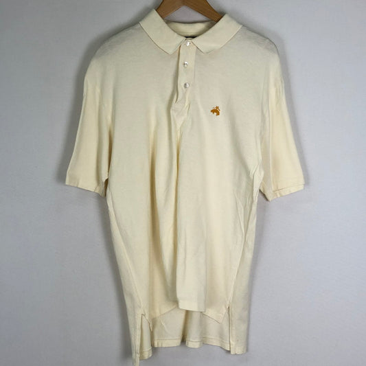 【中古品】【メンズ】 Brooks Brothers ブルックスブラザーズ S/S POLO SHIRT EST.1818 ショートスリーブ ポロシャツ 半袖 トップス 145-251124-yo-12-tei サイズ：L カラー：ホワイト 万代Net店