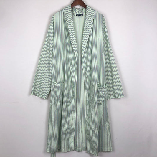 【中古品】【メンズ】 POLO RALPH LAUREN ポロ・ラルフローレン 90’s COTTON STRIPE GOWN コットン ストライプガウン シャツ 長袖 トップス 147-251120-yy-14-tei サイズ：S/M カラー：ストライプ 万代Net店