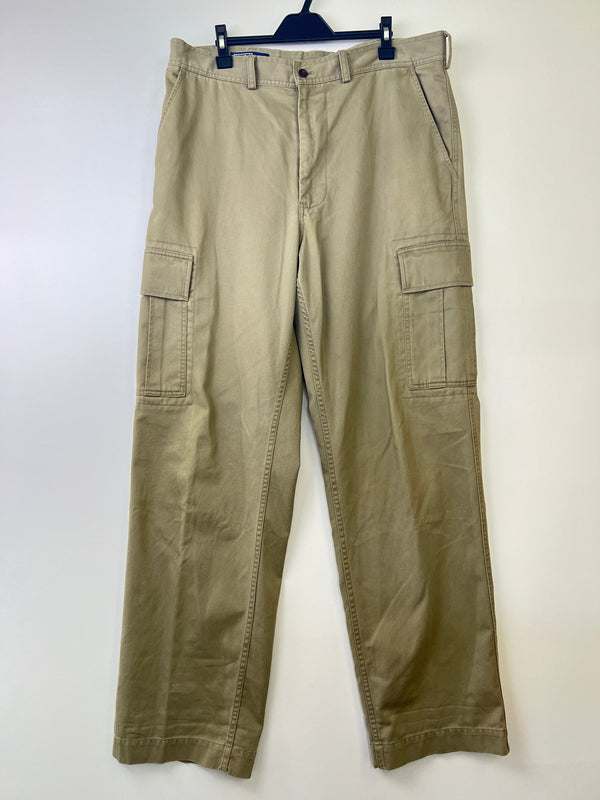 【中古品】【メンズ】 Polo by Ralph Lauren ポロバイラルフローレン 90’S カーゴパンツ ボトムス ヴィンテージ 158-260921-AS-15-hon サイズ：36/34 カラー：ベージュ 万代Net店