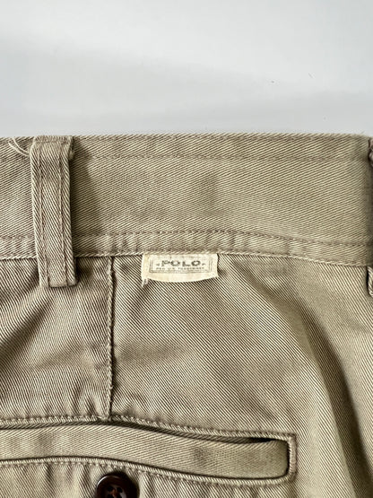 【中古品】【メンズ】 Polo by Ralph Lauren ポロバイラルフローレン 90’S カーゴパンツ ボトムス ヴィンテージ 158-260921-AS-15-hon サイズ：36/34 カラー：ベージュ 万代Net店