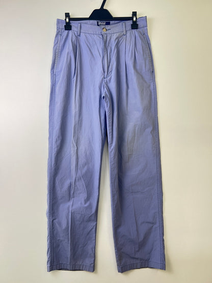 【中古品】【メンズ】 Polo by Ralph Lauren ポロバイラルフローレン 90’S コットンパンツ ボトムス ヴィンテージ 158-260921-AS-18-hon サイズ：30×32 カラー：ブルー系 万代Net店