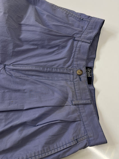 【中古品】【メンズ】 Polo by Ralph Lauren ポロバイラルフローレン 90’S コットンパンツ ボトムス ヴィンテージ 158-260921-AS-18-hon サイズ：30×32 カラー：ブルー系 万代Net店