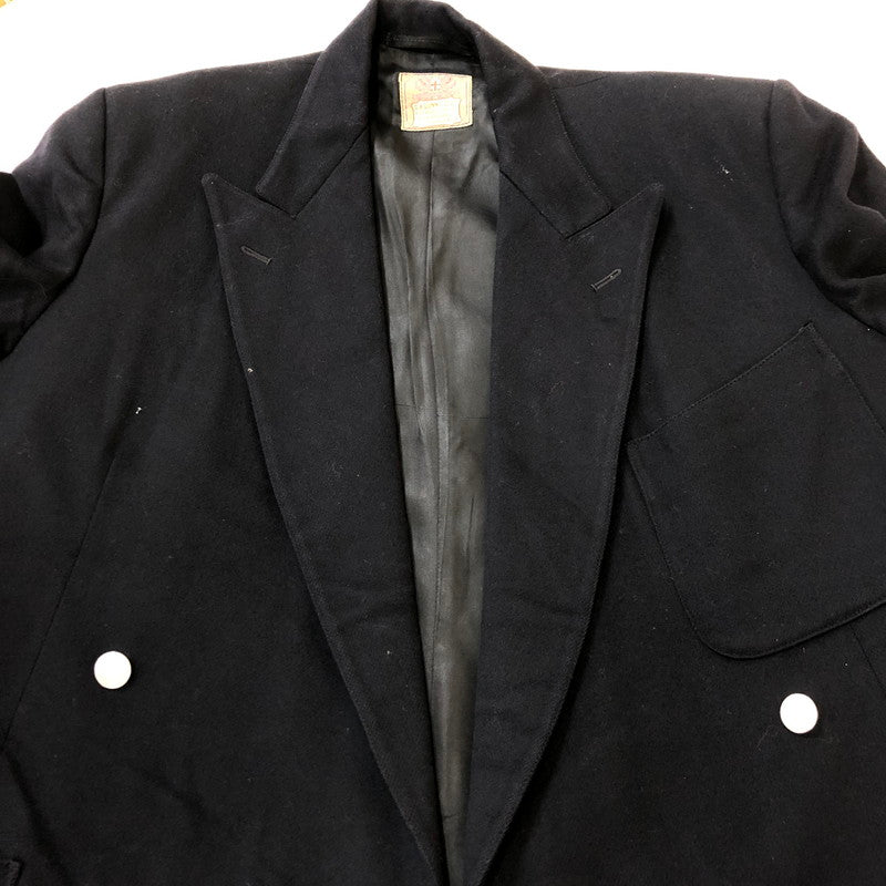 【中古品】【メンズ】 G.A.DUNN & Co ダンアンドカンパニー 40～50’s WOOL DOUBLE BREASTED JACKET VINTAGE 40-50年代 ウール ダブルブレステッドジャケット テーラードジャケット ヴィンテージ 145-250307-kk-11-tei サイズ：表記不明 下記参照 カラー：ブラック 万代Net店