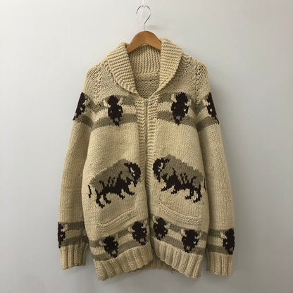 【中古品】【メンズ】  UNKNOWN 50～70's VINTAGE COWICHAN SWEATER 50-70年代 ヴィンテージ カウチンセーター トップス ニット 145-250307-kk-15-tei サイズ：表記不明 下記参照 カラー：ベージュ 万代Net店