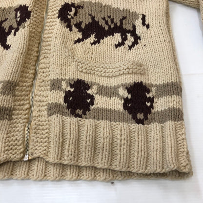 【中古品】【メンズ】  UNKNOWN 50～70's VINTAGE COWICHAN SWEATER 50-70年代 ヴィンテージ カウチンセーター トップス ニット 145-250307-kk-15-tei サイズ：表記不明 下記参照 カラー：ベージュ 万代Net店