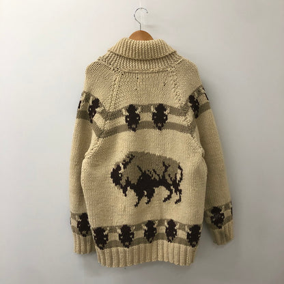 【中古品】【メンズ】  UNKNOWN 50～70's VINTAGE COWICHAN SWEATER 50-70年代 ヴィンテージ カウチンセーター トップス ニット 145-250307-kk-15-tei サイズ：表記不明 下記参照 カラー：ベージュ 万代Net店