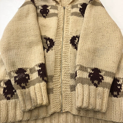 【中古品】【メンズ】  UNKNOWN 50～70's VINTAGE COWICHAN SWEATER 50-70年代 ヴィンテージ カウチンセーター トップス ニット 145-250307-kk-15-tei サイズ：表記不明 下記参照 カラー：ベージュ 万代Net店