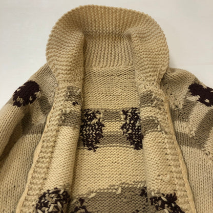 【中古品】【メンズ】  UNKNOWN 50～70's VINTAGE COWICHAN SWEATER 50-70年代 ヴィンテージ カウチンセーター トップス ニット 145-250307-kk-15-tei サイズ：表記不明 下記参照 カラー：ベージュ 万代Net店