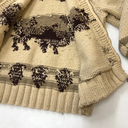 【中古品】【メンズ】  UNKNOWN 50～70's VINTAGE COWICHAN SWEATER 50-70年代 ヴィンテージ カウチンセーター トップス ニット 145-250307-kk-15-tei サイズ：表記不明 下記参照 カラー：ベージュ 万代Net店