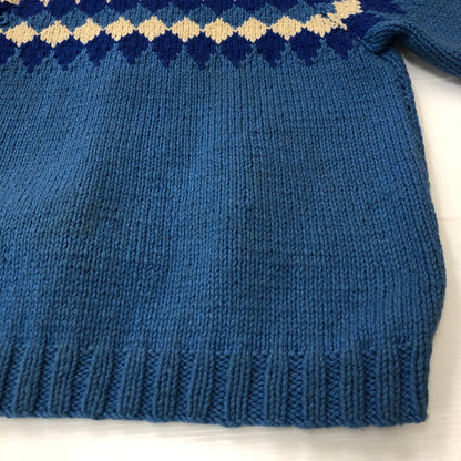 【中古品】【メンズ】  UNKNOWN VINTAGE COWICHAN SWEATER ヴィンテージ カウチンセーター トップス ニット 145-250307-kk-14-tei サイズ：表記不明 下記参照 カラー：ブルー 万代Net店