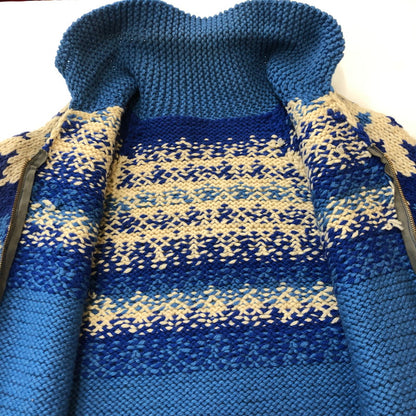 【中古品】【メンズ】  UNKNOWN VINTAGE COWICHAN SWEATER ヴィンテージ カウチンセーター トップス ニット 145-250307-kk-14-tei サイズ：表記不明 下記参照 カラー：ブルー 万代Net店