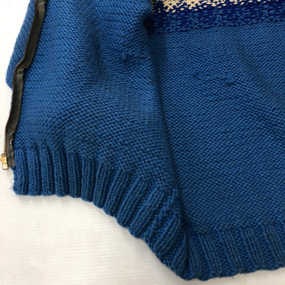 【中古品】【メンズ】  UNKNOWN VINTAGE COWICHAN SWEATER ヴィンテージ カウチンセーター トップス ニット 145-250307-kk-14-tei サイズ：表記不明 下記参照 カラー：ブルー 万代Net店