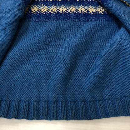 【中古品】【メンズ】  UNKNOWN VINTAGE COWICHAN SWEATER ヴィンテージ カウチンセーター トップス ニット 145-250307-kk-14-tei サイズ：表記不明 下記参照 カラー：ブルー 万代Net店