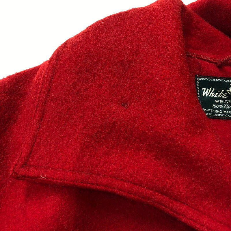 【中古品】【メンズ】  WHITE STAG ホワイトスタッグ 50's WOOL DOUBLE MACKINAW JACKET VINTAGE 50年代 ウール ダブルマッキーノジャケット アウター ヴィンテージ 145-250307-kk-12-tei サイズ：表記不明 下記参照 カラー：レッド 万代Net店