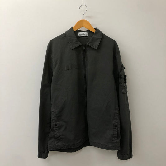 【中古品】【メンズ】 STONE ISLAND ストーンアイランド GARMENT DYED OLD EFFECT POCKET OVERSHIRT K1S151200003S0004 ガーメントダイ オールドエフェクト ポケット オーバーシャツ 長袖 トップス 141-250306-kk-31-tei サイズ：XL カラー：チャコールグレー 万代Net店