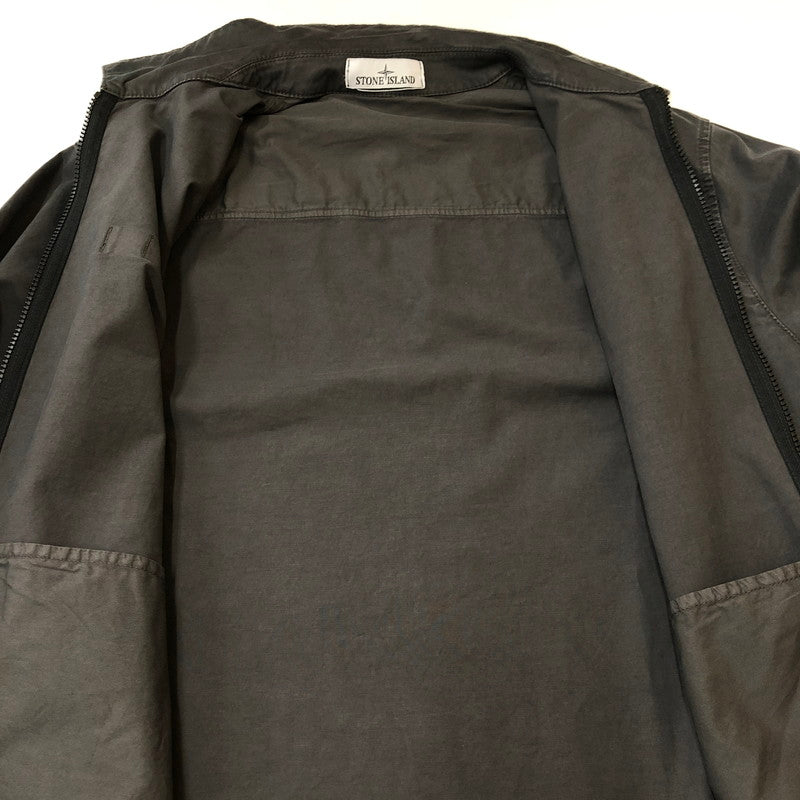 【中古品】【メンズ】 STONE ISLAND ストーンアイランド GARMENT DYED OLD EFFECT POCKET OVERSHIRT K1S151200003S0004 ガーメントダイ オールドエフェクト ポケット オーバーシャツ 長袖 トップス 141-250306-kk-31-tei サイズ：XL カラー：チャコールグレー 万代Net店