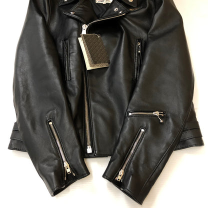 【中古品】【メンズ】 Lewis Leathers ルイスレザー 391TR LIGHTNING TIGHT FIT DOUBLE RIDER’S JACKET ライトニング タイトフィット ダブルライダースジャケット アウター レザージャケット 145-250306-kk-22-tei サイズ：42 カラー：ブラック 万代Net店