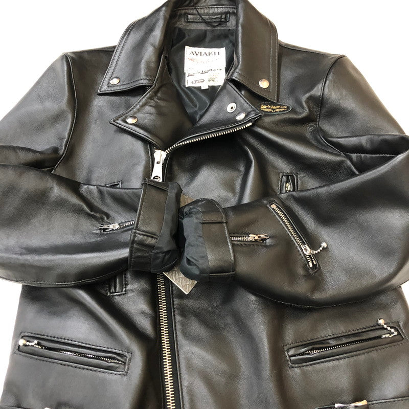 【中古品】【メンズ】 Lewis Leathers ルイスレザー 391TR LIGHTNING TIGHT FIT DOUBLE RIDER’S JACKET ライトニング タイトフィット ダブルライダースジャケット アウター レザージャケット 145-250306-kk-22-tei サイズ：42 カラー：ブラック 万代Net店