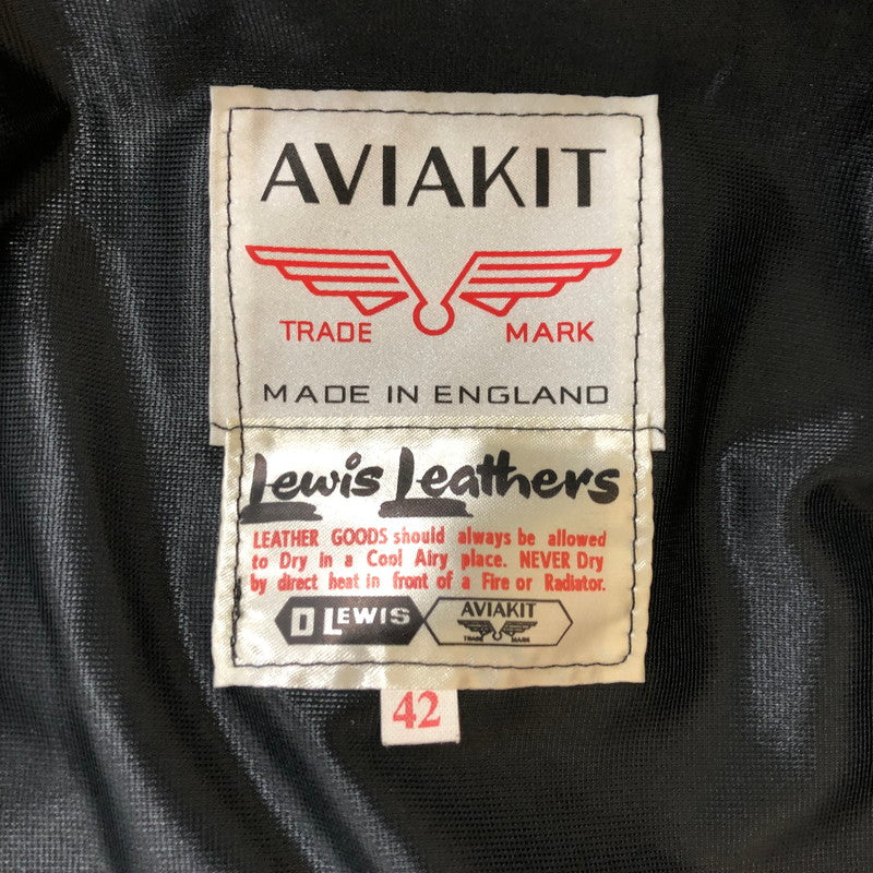 【中古品】【メンズ】 Lewis Leathers ルイスレザー 391TR LIGHTNING TIGHT FIT DOUBLE RIDER’S JACKET ライトニング タイトフィット ダブルライダースジャケット アウター レザージャケット 145-250306-kk-22-tei サイズ：42 カラー：ブラック 万代Net店