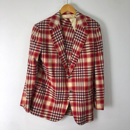 【中古品】【メンズ】 Brooks Brothers ブルックスブラザーズ MADRAS CHECK JACKET マドラス チェック ジャケット ライトアウター テーラードジャケット 145-251021-ks-14-tei サイズ：不明 カラー：チェック 万代Net店
