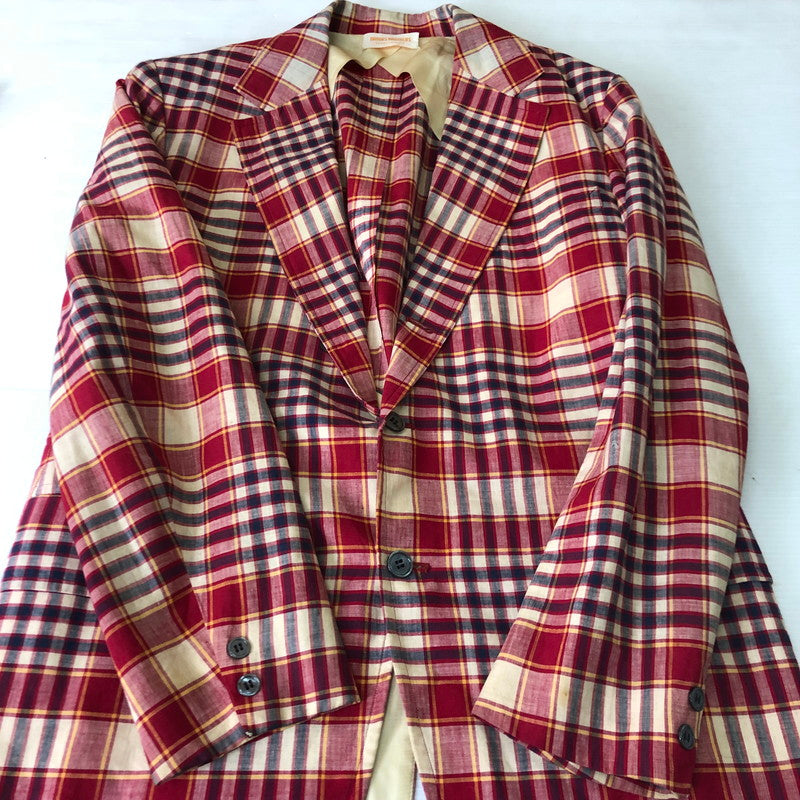 【中古品】【メンズ】 Brooks Brothers ブルックスブラザーズ MADRAS CHECK JACKET マドラス チェック ジャケット ライトアウター テーラードジャケット 145-251021-ks-14-tei サイズ：不明 カラー：チェック 万代Net店