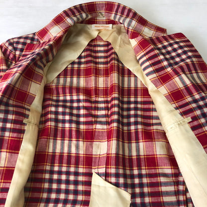【中古品】【メンズ】 Brooks Brothers ブルックスブラザーズ MADRAS CHECK JACKET マドラス チェック ジャケット ライトアウター テーラードジャケット 145-251021-ks-14-tei サイズ：不明 カラー：チェック 万代Net店